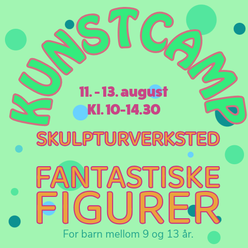 Plakat for KunstCamp for barn